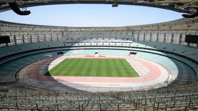 El estadio olímpico de Bakú albergará cuatro partidos de la Eurocopa 2021.