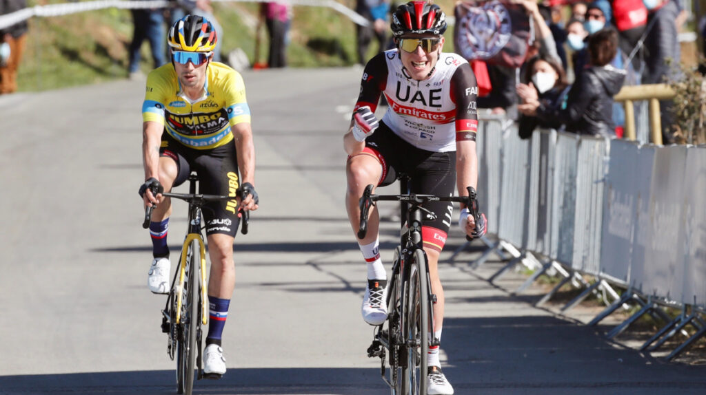 Pogacar gana la Etapa 3 y Roglic sigue de líder en la Vuelta al País Vasco