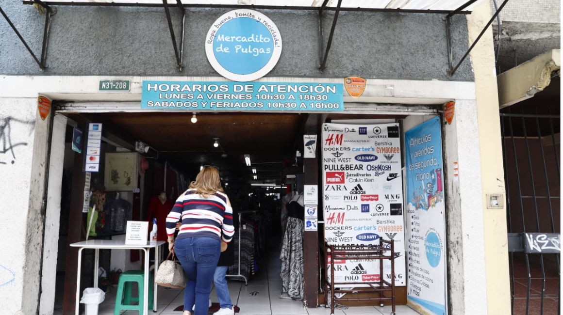 La tienda el Mercadito D'Carol en el norte de Quito, el 1 de abril de 2021.