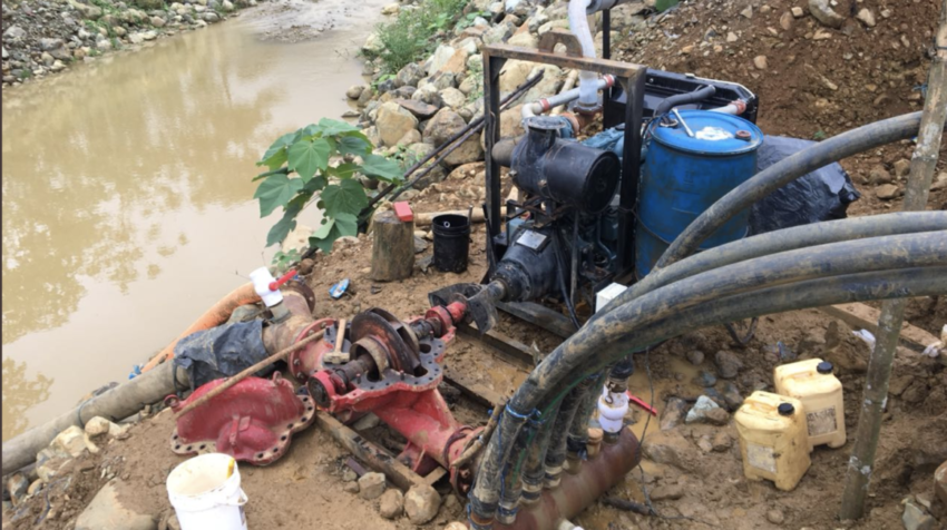 Inspección técnica de control ambiental en el río Guanache, el 31 de julio de 2018.