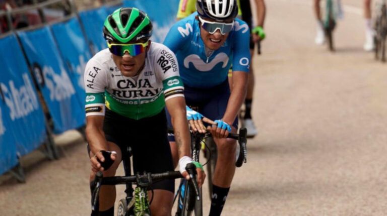 Jefferson Cepeda entra en séptima posición en la Etapa 1 de la Vuelta a Andalucía, el martes 18 de mayo de 2021.