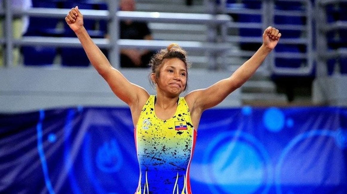 Lucía Yépez, segunda en el Mundial de Lucha tras no presentarse en la final