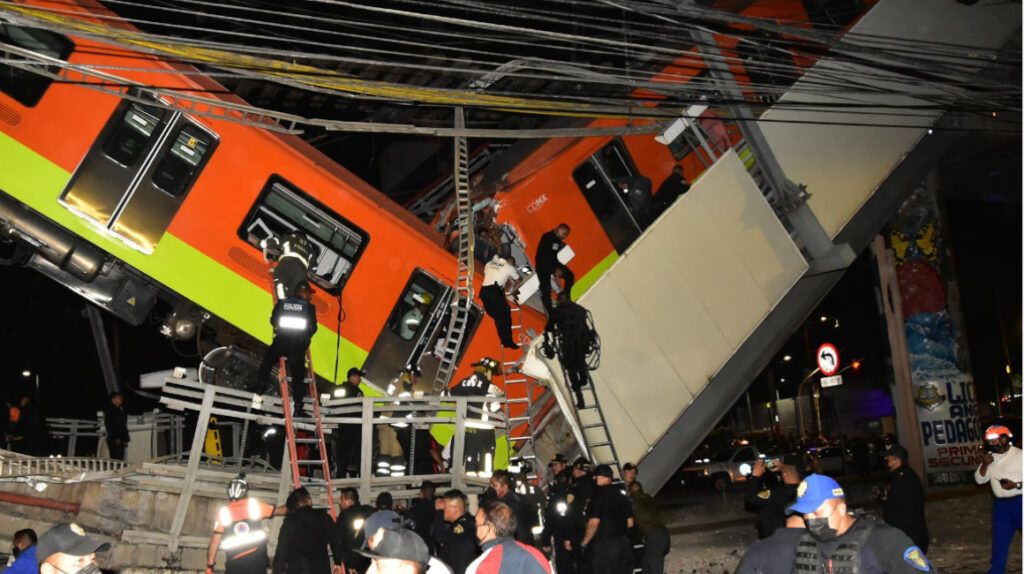 México: 23 muertos y 65 heridos por accidente en el metro