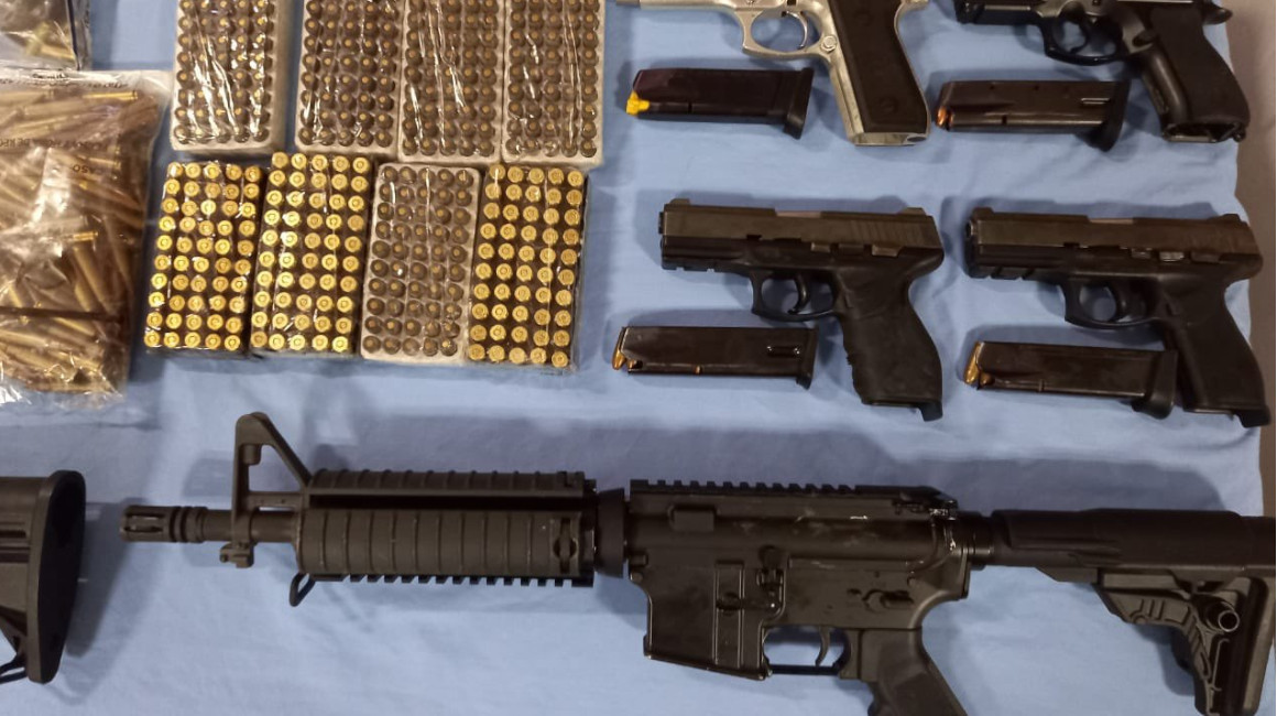 Armas de grueso calibre fueron halladas en la Penitenciaría del Litoral en el operativo policial realizado el 16 de junio de 2021.