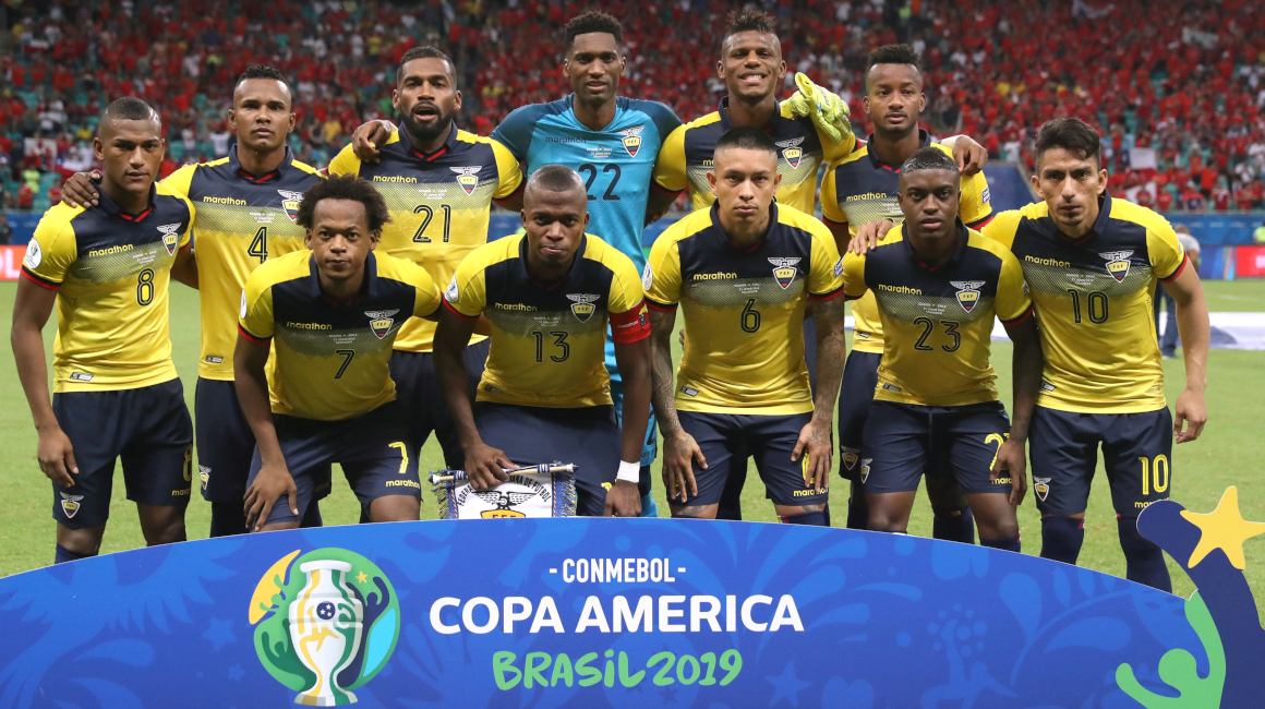 Selección de Ecuador que jugó la Copa América de Brasil, en 2019.