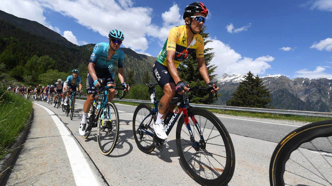 Richard Carapaz durante la Etapa 6 del Tour de Suiza, el viernes 11 de junio de 2021.