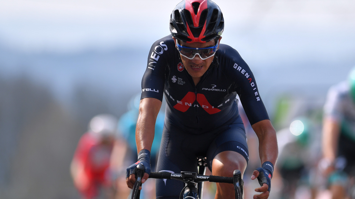 Richard Carapaz durante la segunda etapa del Tour de Suiza, el lunes 7 de junio de 2021.