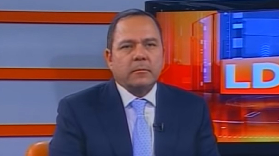 Diego Sánchez durante una entrevista en Teleamazonas, el 23 de julio de 2018.