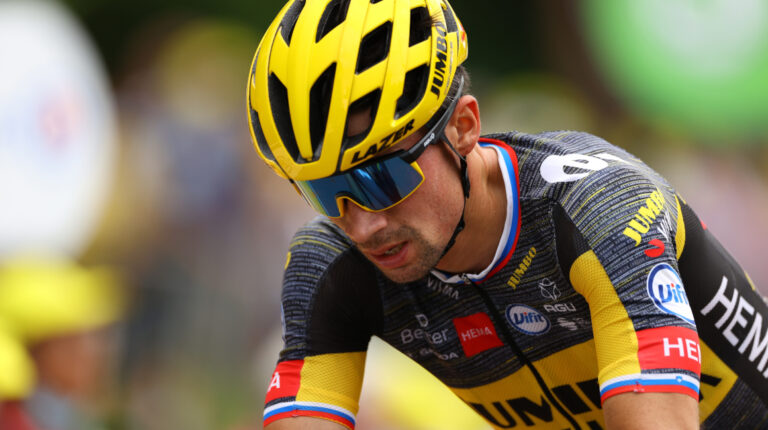 Primoz Roglic, durante la séptima etapa del Tour de Francia, el 2 de julio de 2021.