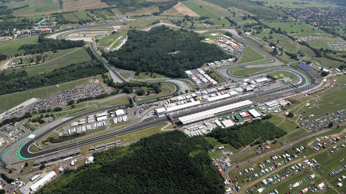 Autódromo de  Hungaroring, en donde se correrá el GP de Budapest 2021.