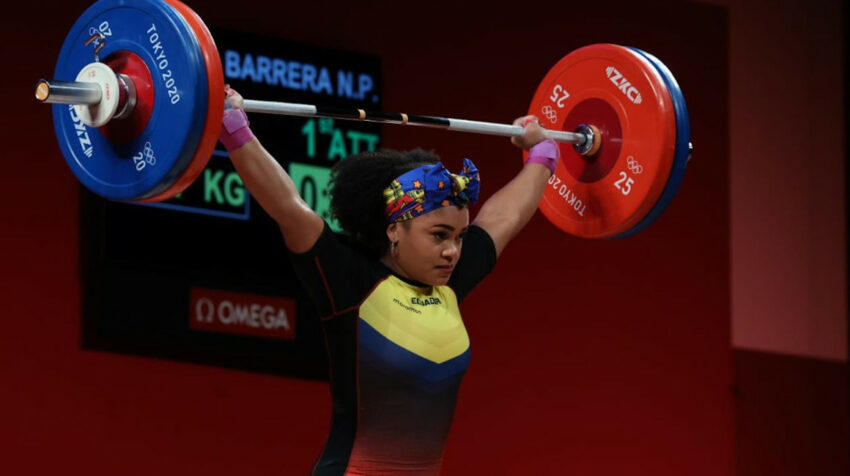 Neisi Dajomes durante su participación en los Juegos Olímpicos de Tokio, el 1 de agosto de 2021.