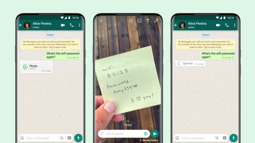 WhatsApp: opción de fotos y videos que se eliminan tras ser vistos una vez