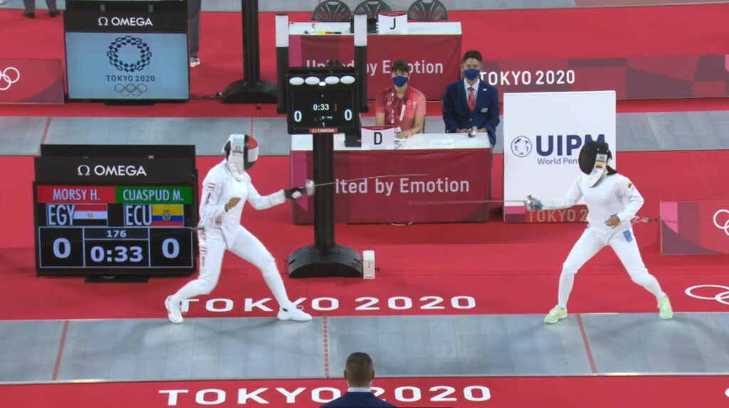 Marcela Cuaspud termina el pentatlón moderno de Tokio en el puesto 35