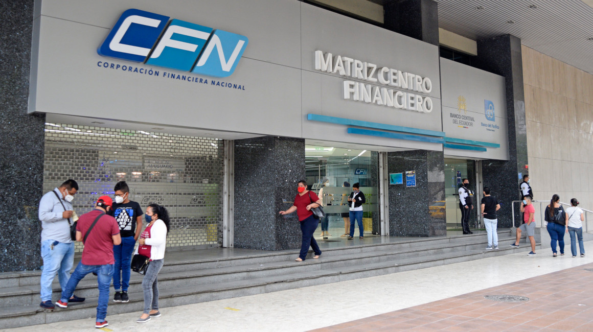 Una vista del edificio de la CFN, en Guayaquil, en septiembre de 2020.