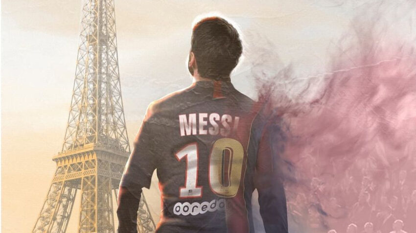 Una obra digital de Lionel Messi, creada por Bosslogic
