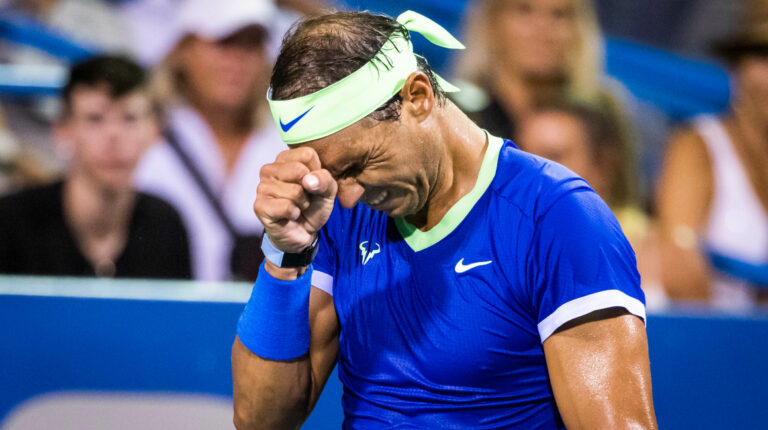 Rafael Nadal, durante al ATP Citi Open, en Washington, el 6 de agosto de 2021.