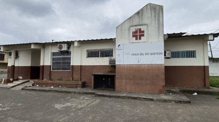 El subcentro de salud Venus del río Quevedo, es asaltado constantemente por delincuentes. Quevedo, 18 de agosto de 2021.