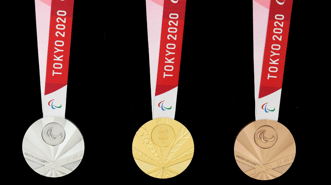 Las medallas de los Juegos Paralímpicos de Tokio 2021. 