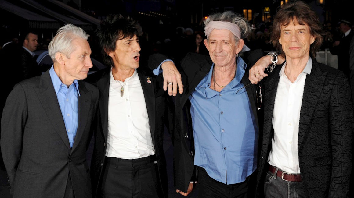 Charlie Watts, Ronnie Wood, Keith Richards y Mick Jagger en una fotografía de archivo del 18 de octubre de 2012. 