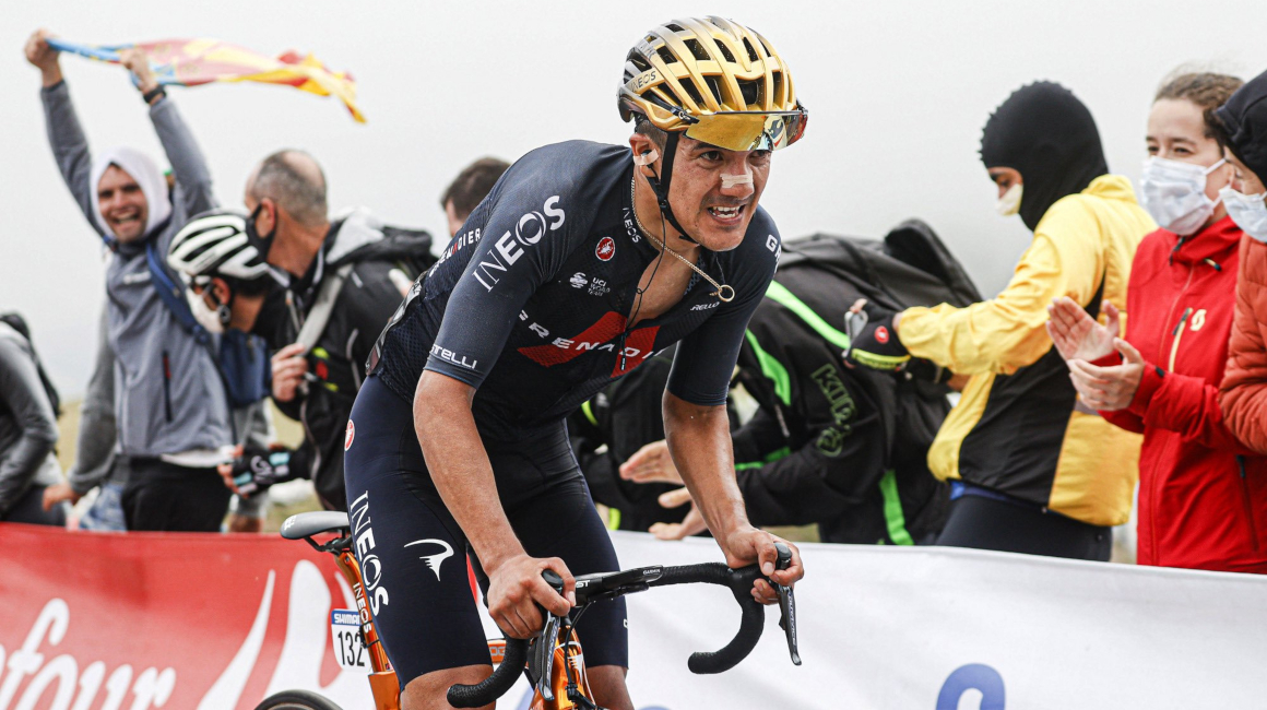 El carchense Richard Carapaz sí tomó la partida en la Etapa 14 de la Vuelta a España, el sábado 28 de agosto de 2021.