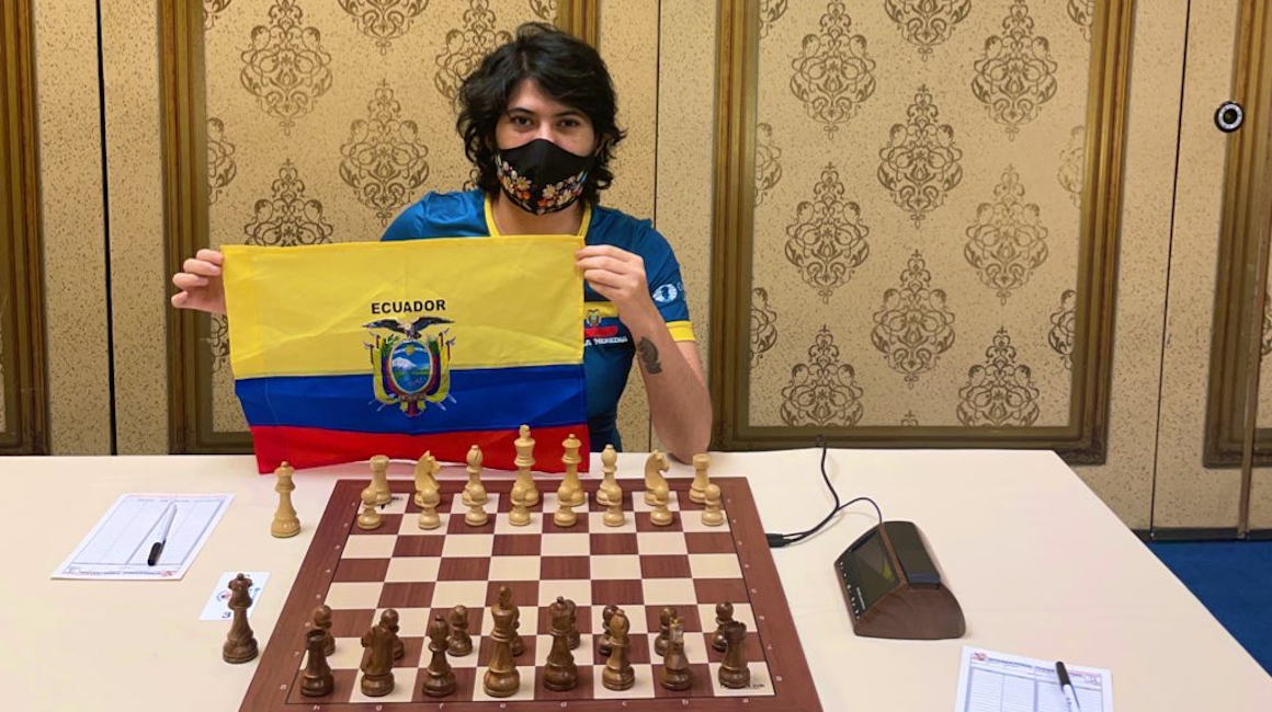 Carla Heredia es parte del equipo nacional de ajedrez que disputa las Olimpiadas Online del 2 al 4 de septiembre de 2021.