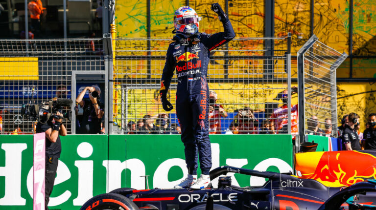 Max Verstappen, al término del Gran Premio de los Países Bajos, el 5 de septiembre de 2021.