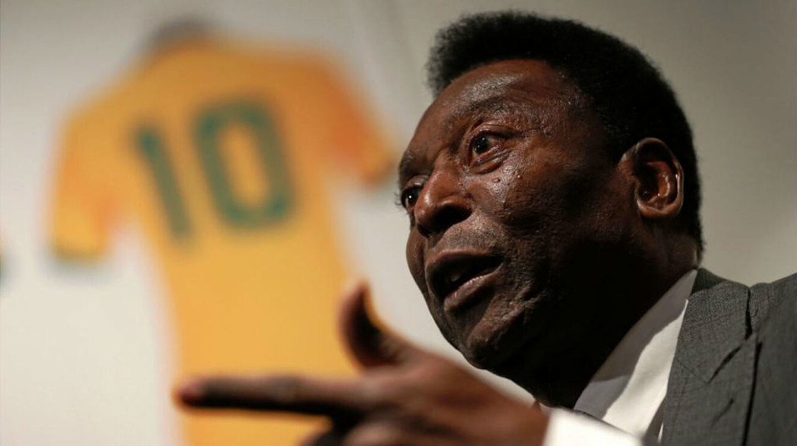 El exjugador brasileño, Pelé, durante una entrevista.