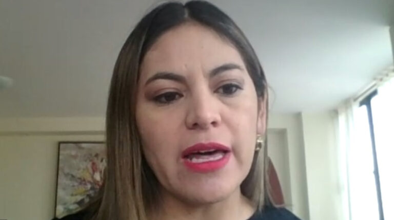 Verónica Medina, jueza de Pichincha, durante una entrevista con PRIMICIAS, el 30 de septiembre de 2021.