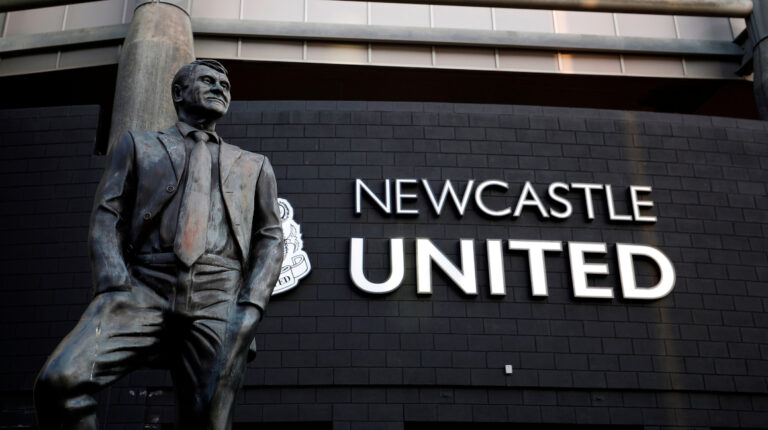 Los exteriores del estadio St. James Park del Newcastle United, el 1 de enero de 2020.