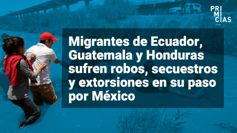 Cientos de ecuatorianos en la caravana migrante que avanza por México