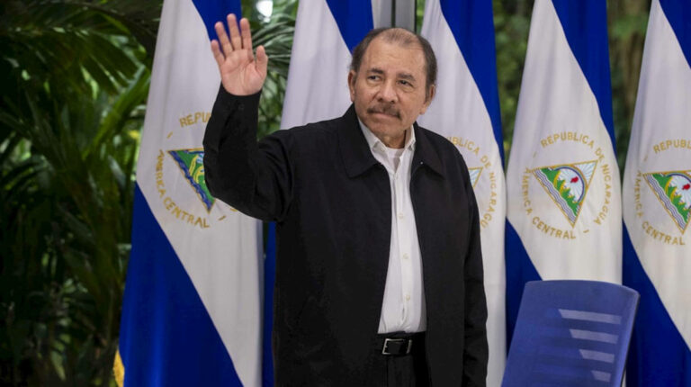 Fotografía de archivo fechada el 3 de septiembre de 2018 que muestra al presidente de Nicaragua y candidato a la reelección, Daniel Ortega.