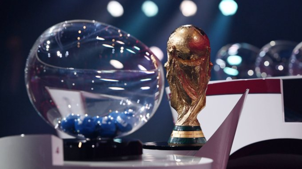 La Copa Mundial de la FIFA, durante el primer sorteo de clasificación, el 7 de diciembre de 2020, en Zurich, Suiza.