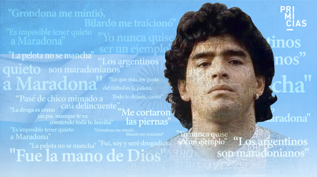 Las 100 mejores frases en la vida de Diego Armando Maradona