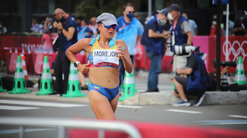 Glenda Morejón, durante su participación en los Juegos de Tokio, el viernes 6 de agosto de 2021.