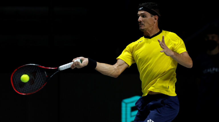 Emilio Gómez cae ante Medvedev y Ecuador queda afuera de la Davis