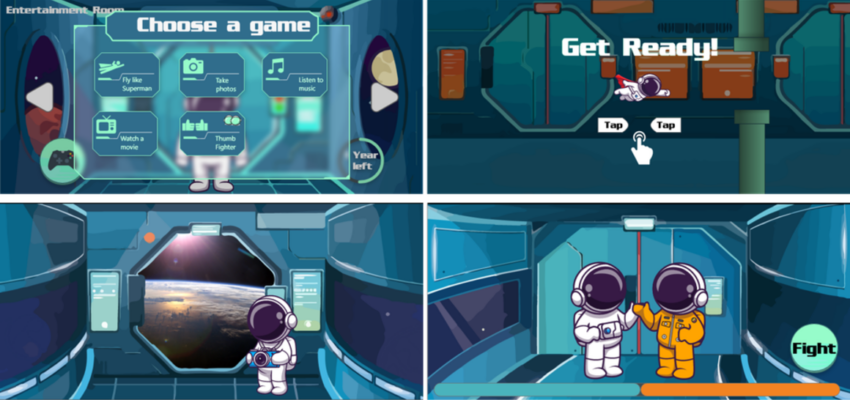 Imagen del videojuego Space Travelers.