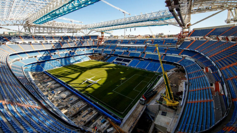Vista general del Estadio Santiago Bernabéu del Real Madrid.