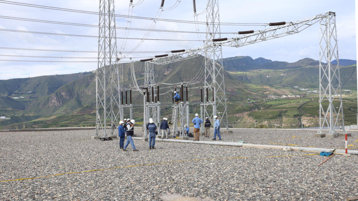 Inauguración del Sistema de Transmisión Pimampiro, un nuevo punto de interconexión eléctrica con Colombia para continuar con la exportación de energía, el 23 de octubre de 2021
