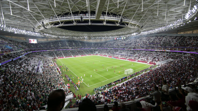 El estadio de Lusail, sede de la final de la Copa Mundial de Catar 2022.