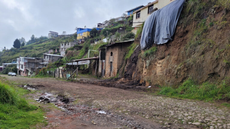 Imagen del barrio Eucaliptos de La Pulida Alta, en el norte de Quito, el 11 de febrero de 2022.