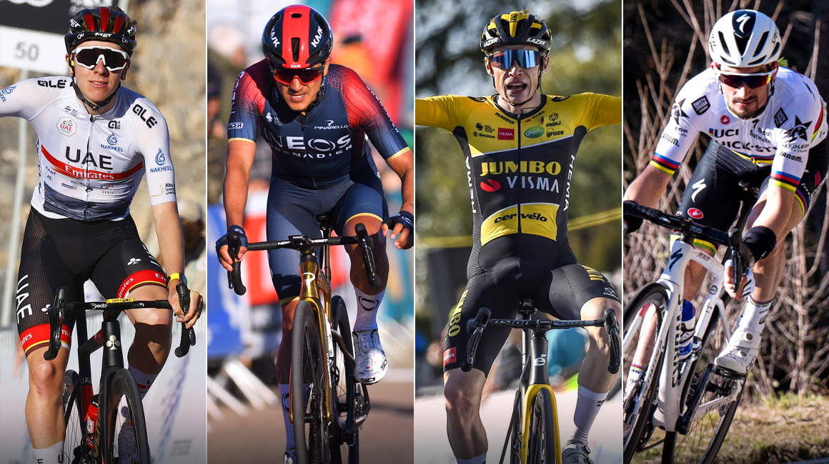 Tadej Pogacar, Richard Carapaz, Jonas Vingegaard y Julian Alaphilippe, algunas de las estrellas que correrán la Tirreno-Adriático 2022.