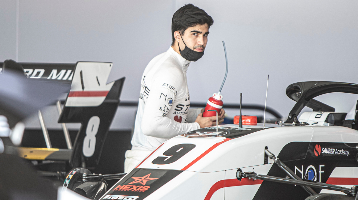 Juan Manuel Correa, durante el Gran Premio de Bahrein de la Fórmula 3, el 18 de marzo de 2022.