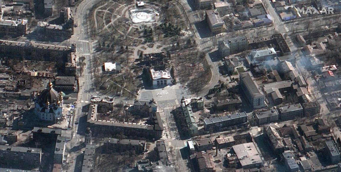imagen satelital daños mariupol ucrania invasion rusa