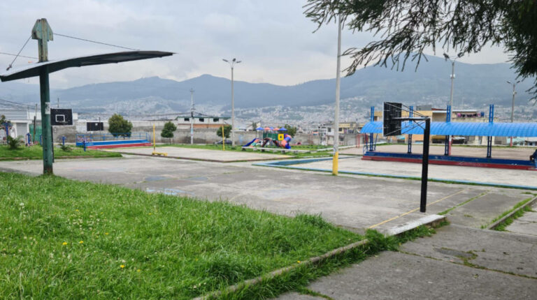 Imagen del parque de La Ferroviaria, en el sur de Quito, el viernes 25 de marzo de 2022.