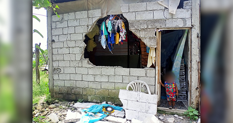 Sismo en Esmeraldas destruyó 42 viviendas, Tachina, 28 de marzo de 2022.