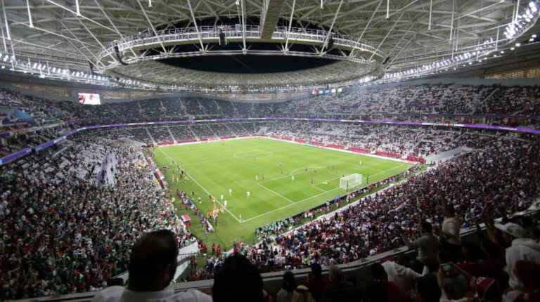 Vista panorámica del estadio Al Thumama, en Catar.