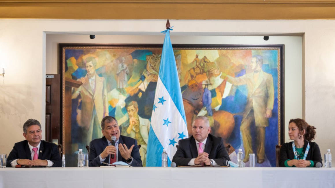 Visita Rafael Correa a Honduras