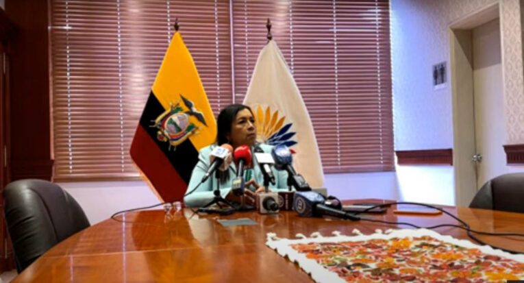 presidenta de la Asamblea, Guadalupe Llori, quito