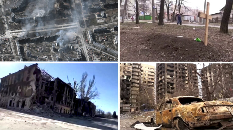 Bombardeos rusos transforman a Mariúpol en una ciudad fantasma