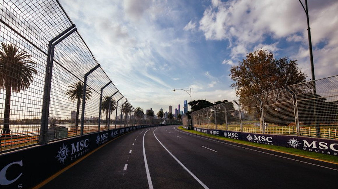 Imagen del Circuito Albert Park, en donde se correrá el Gran Premio de Australia 2022 de la Fórmula 1.